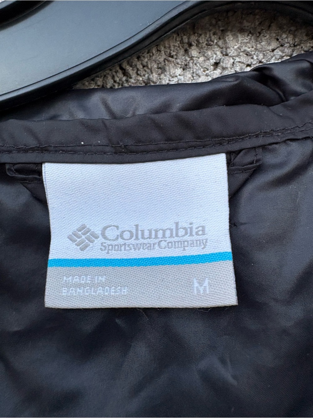 Columbia Center Ridge Windbreaker Hooded Jacket Men's Medium Black XM0287 Light - Picture 3 of 9